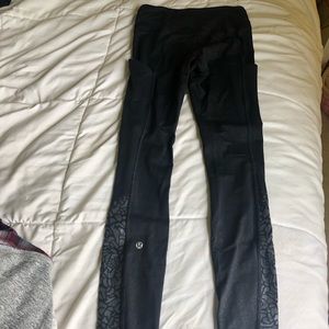 Lululemon Fast and Free Tight with flower pattern